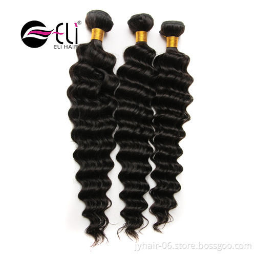Comfortable 100% Unprocessed brazilian hair deep waves wholesale online